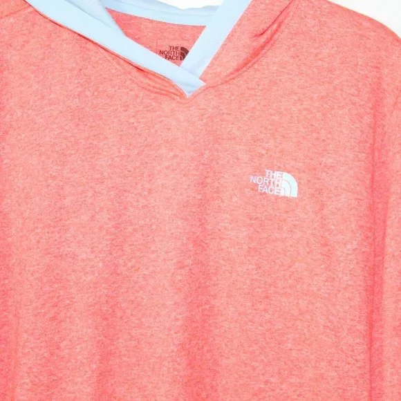 The North Face Reactor Hoodie Orange Blue Hooded Pullover Size Medium H12499 - Picture 3 of 11